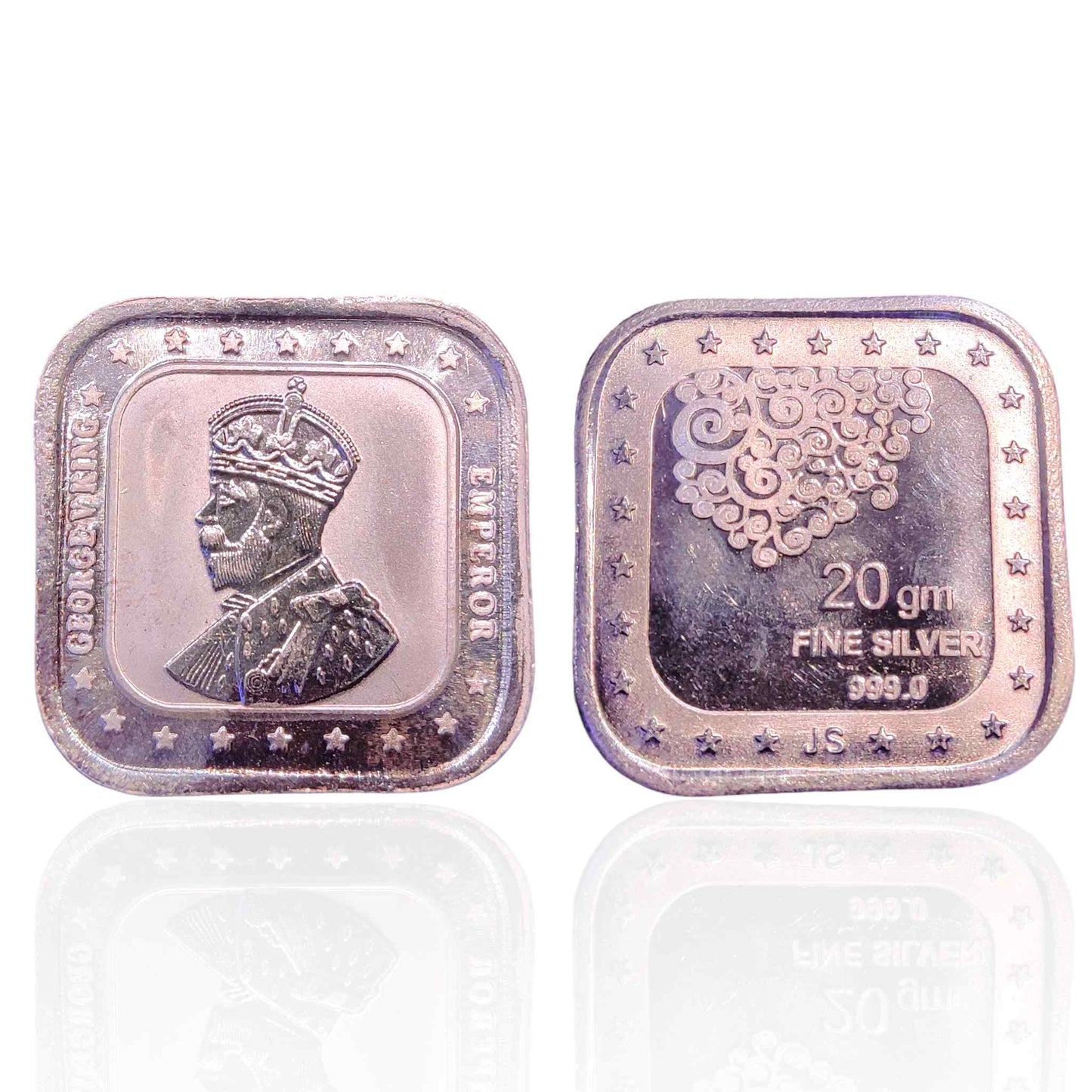 George V 20g Pure Silver Coin - Jauhari Jewellers