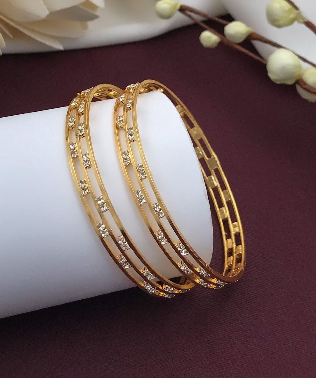Gold Plated Bangles for Women - Jauhari Jewellers