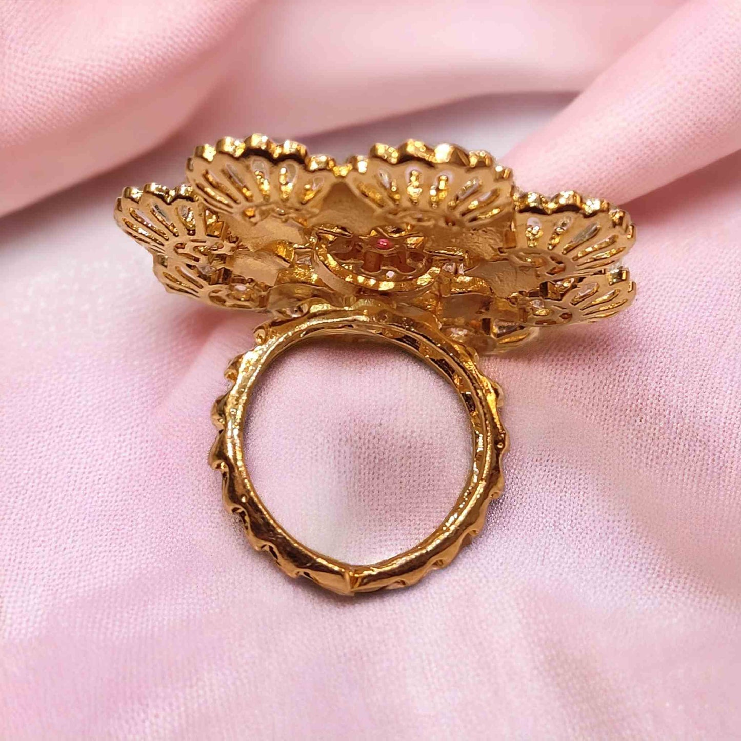 Gold Plated Jodha Ring for Women - Jauhari Jewellers