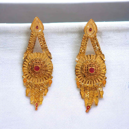 Gold Plated Long Necklace Set - Jauhari Jewellers