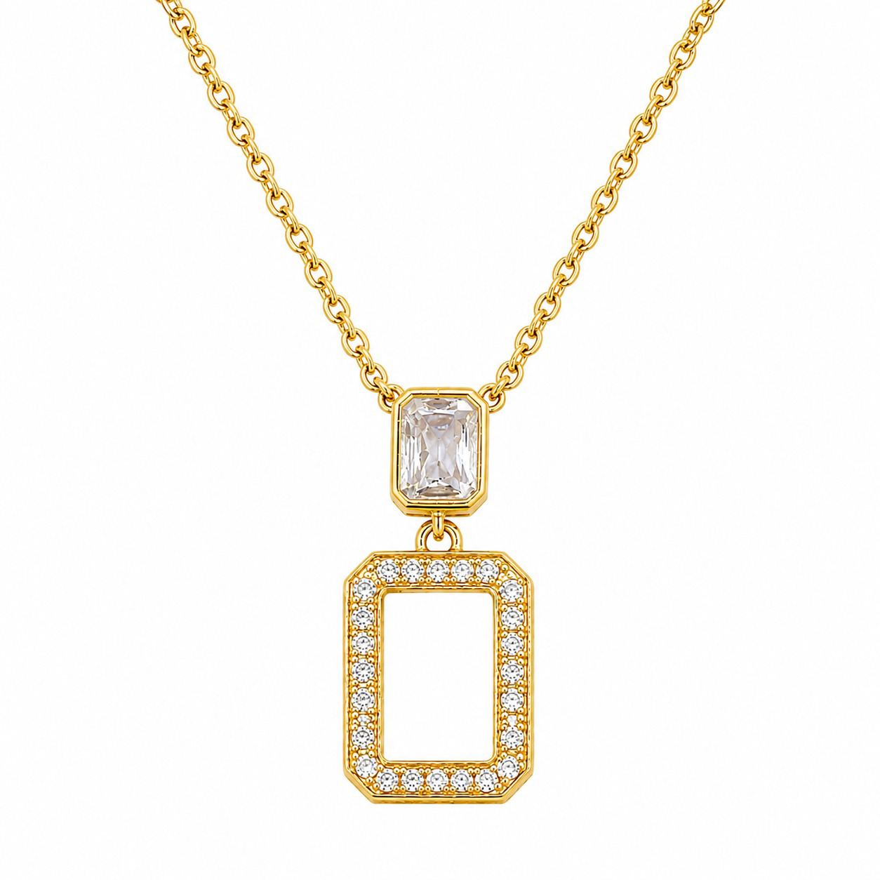 Sterling silver necklace with gold plating 
