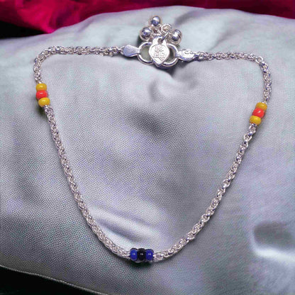 Light Weight Silver Payal For Women - Jauhari Jewellers
