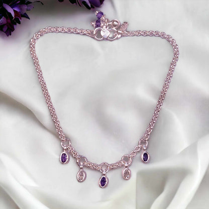 Light Weight Silver Payal for Women - Jauhari Jewellers