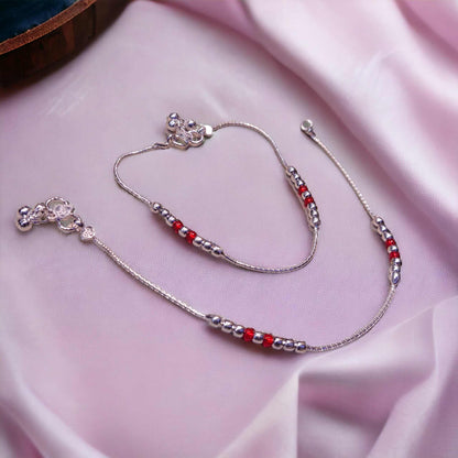 Light Weight Silver Payal for Women - Jauhari Jewellers