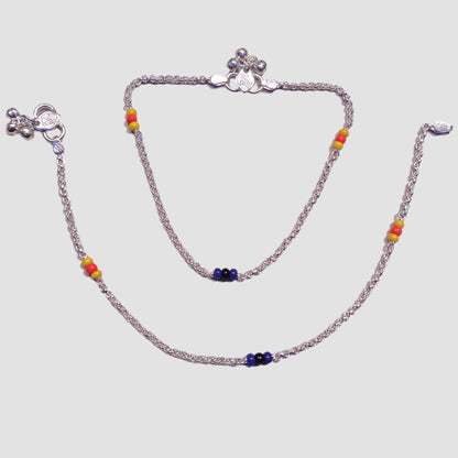 Light Weight Silver Payal For Women - Jauhari Jewellers