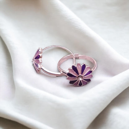 Light Weight Silver Toe Rings for Women ( 2 Pairs ) - Jauhari Jewellers