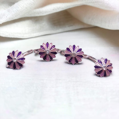Light Weight Silver Toe Rings for Women ( 2 Pairs ) - Jauhari Jewellers