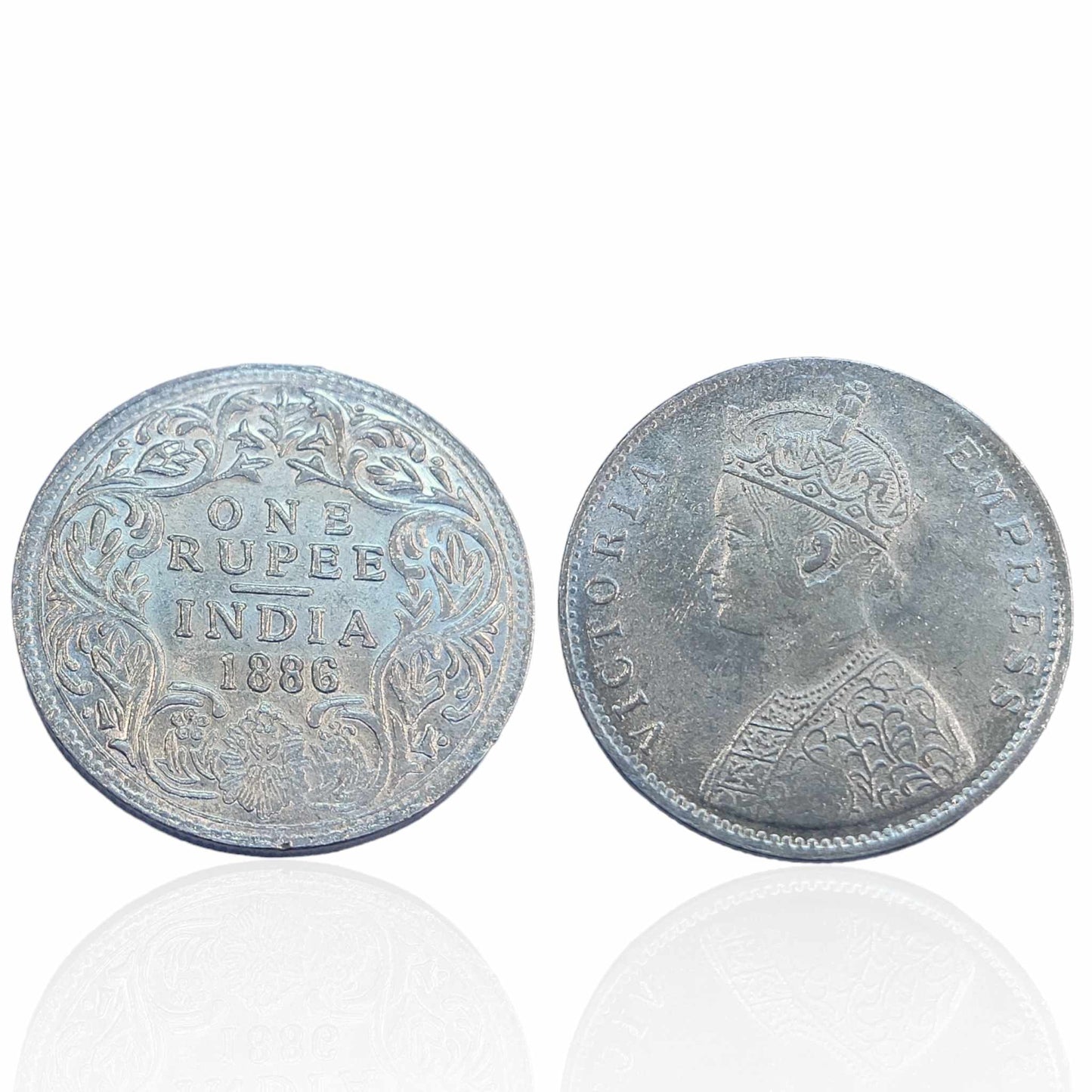 One Rupee Victoria Empress Pure Silver Coin - Jauhari Jewellers