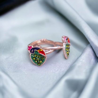 Peacock Silver Toe Rings ( 2 Pairs ) For Women - Jauhari Jewellers