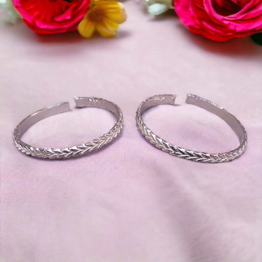 Plain Silver Thumb Toe Rings for Women ( 1 Pair ) - Jauhari Jewellers