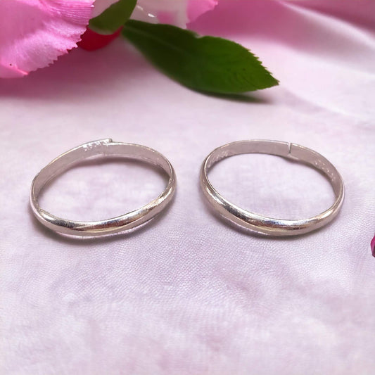 Plain Silver Thumb Toe Rings for Women - Jauhari Jewellers