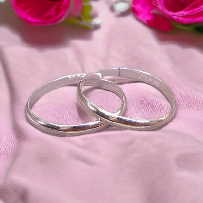Plain Silver Thumb Toe Rings for Women - Jauhari Jewellers