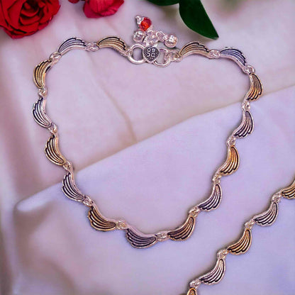 Premium Antique Silver Payal for Women - Jauhari Jewellers