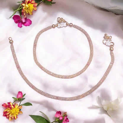 Premium Light weight Silver Payal - Jauhari Jewellers