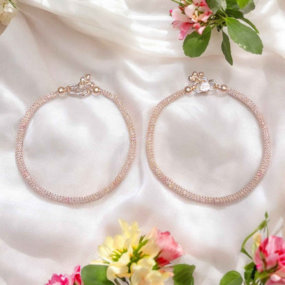 Premium Light weight Silver Payal - Jauhari Jewellers