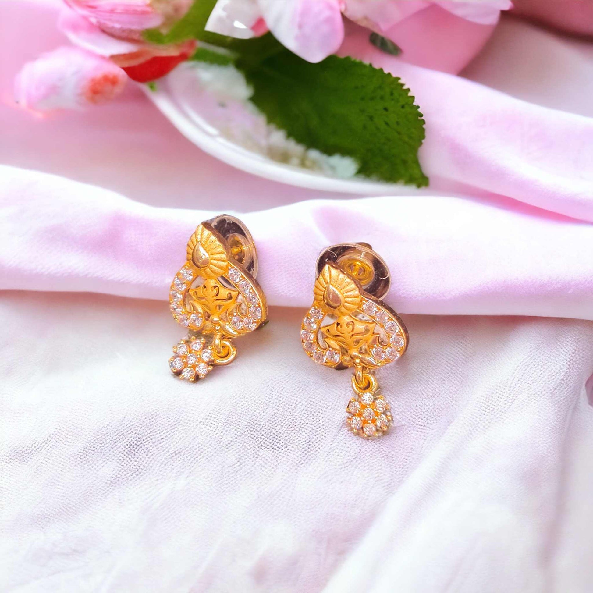 Premium One Gram Gold Earrings - Jauhari Jewellers