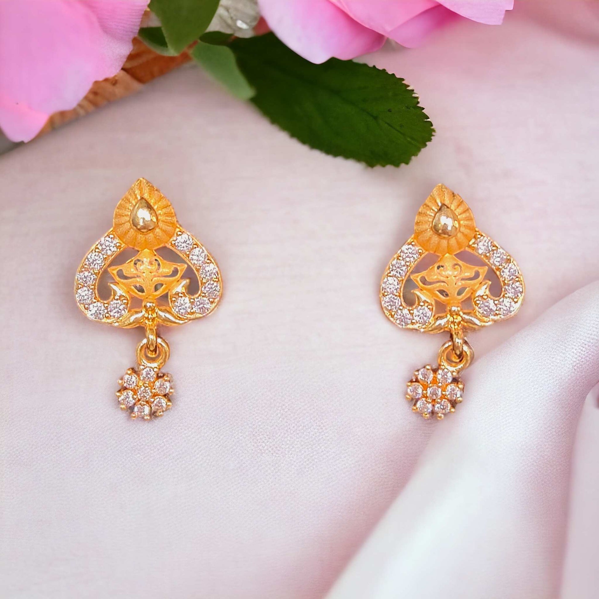 Premium One Gram Gold Earrings - Jauhari Jewellers