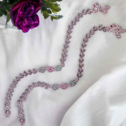 Premium Oxidised Silver Payal for Women - Jauhari Jewellers