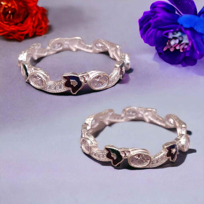 Premium Silver Kada For Kids - Jauhari Jewellers