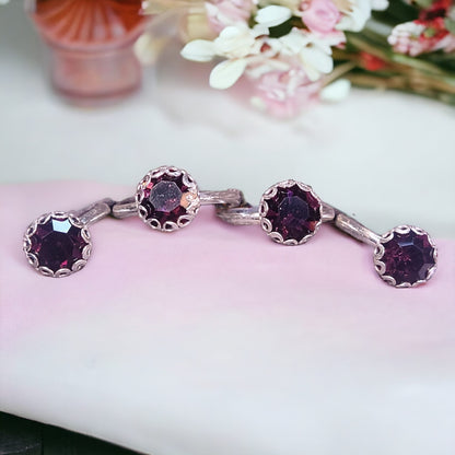 Premium Silver Single Stone Toe Rings ( 2 Pairs ) For Women - Jauhari Jewellers
