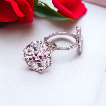Premium Silver Toe Rings ( 2 Pairs ) For Women - Jauhari Jewellers
