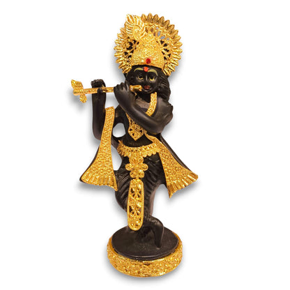 Gold plated krishna idol by jauhari jewellers