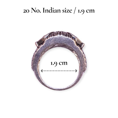 Real silver Owl ring