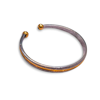 Gold plated silver kada for women