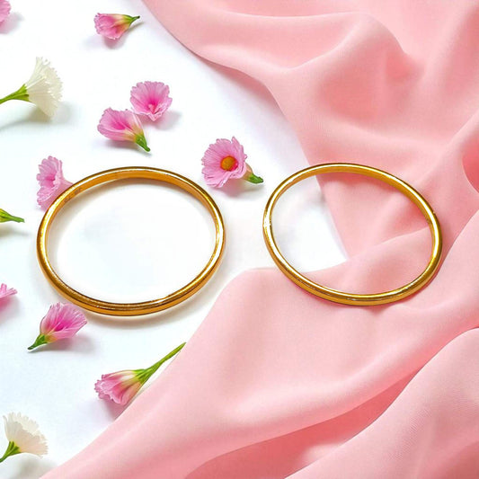 Gold plated silver kada for kids