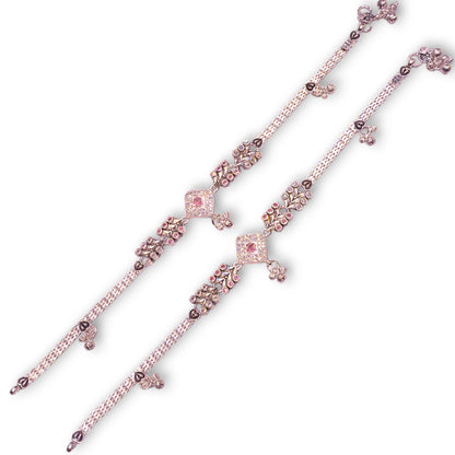 Silver oxidised anklets - by jauhari jewellers jewellery shop in mau
