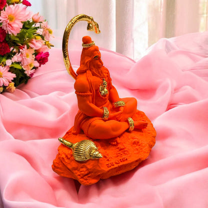 Gold plated hanuman ji