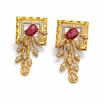 Gold plated earrings