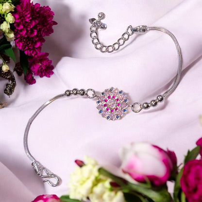 Silver rakhi for Raksha bandhan