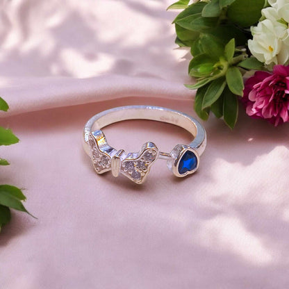 Silver ring for girls