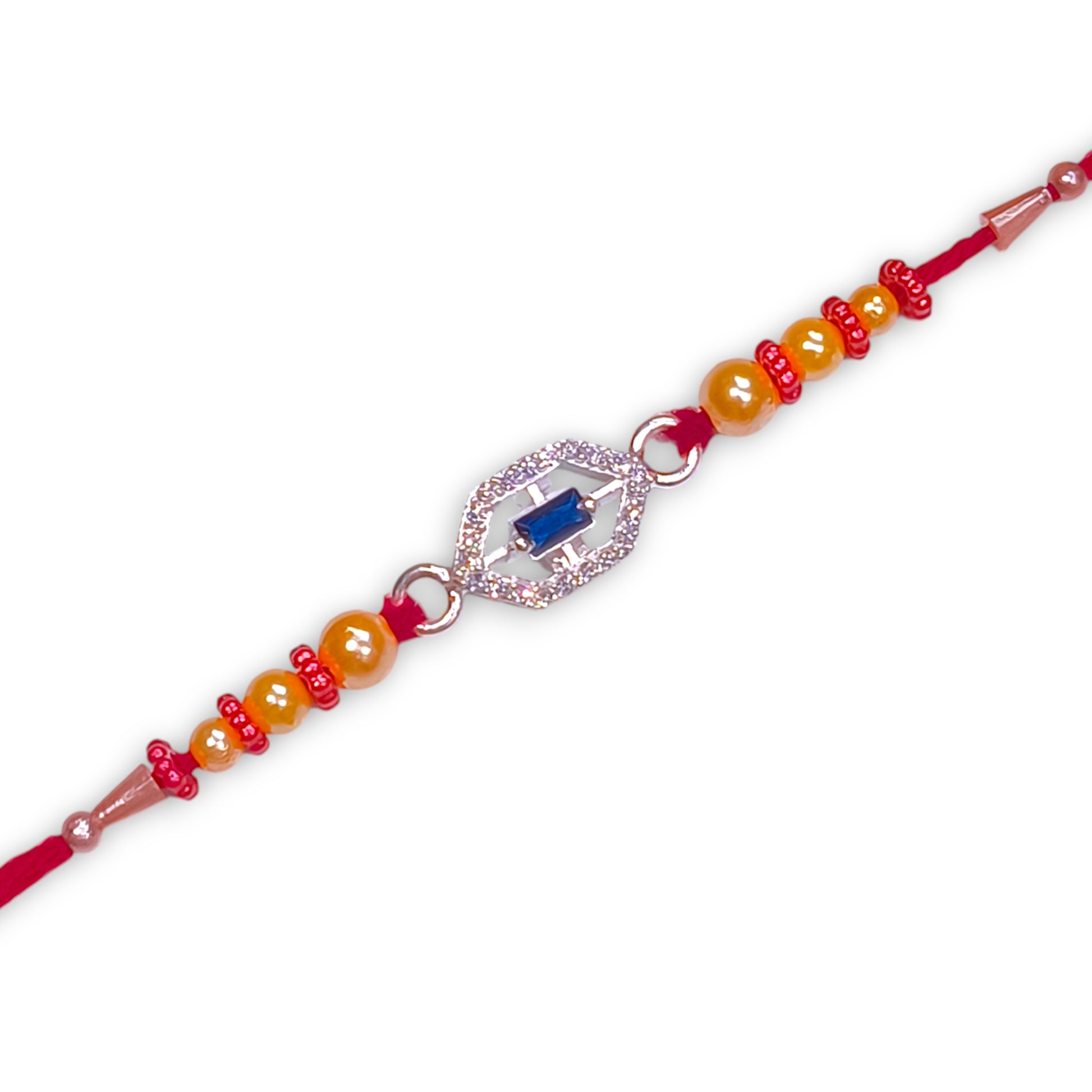 Silver thread rakhi