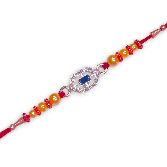 Silver thread rakhi