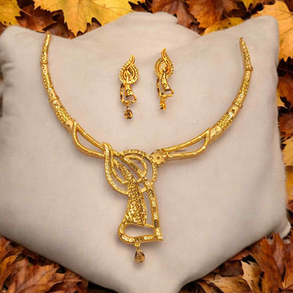 Gold plated fancy necklace