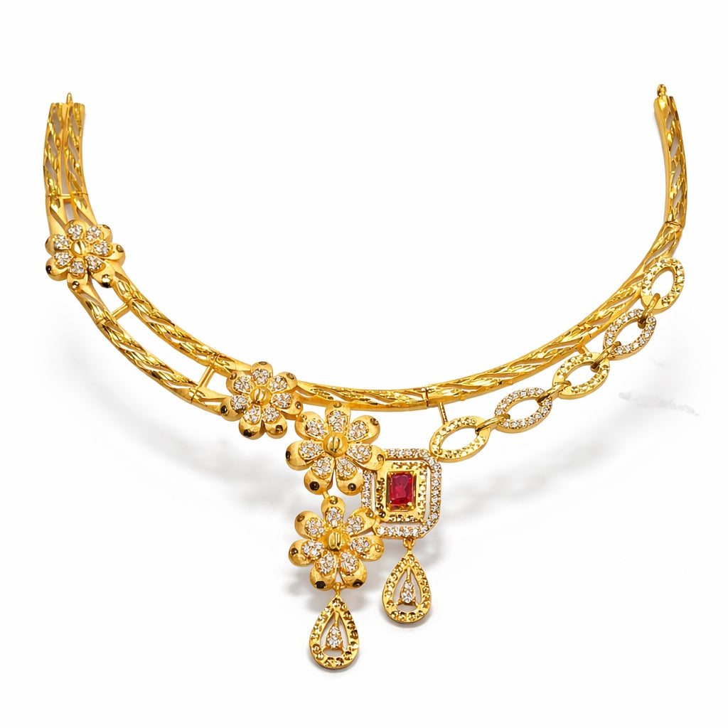 Gold plated necklace - jauhré