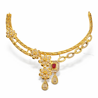 Gold plated necklace - jauhré