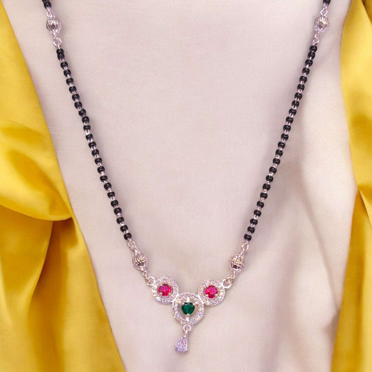 Silver mangalsutra for women