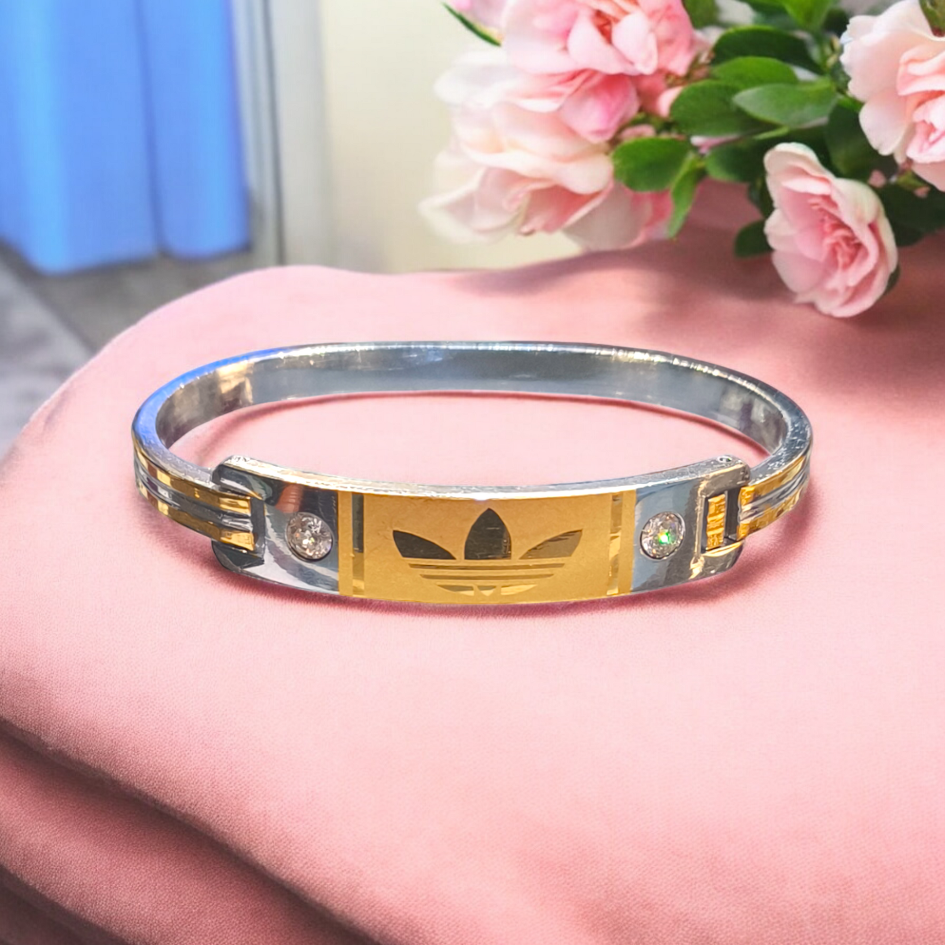 Openable silver bangle - jauhari jewellers mau