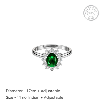 Silver ring latest design for women 