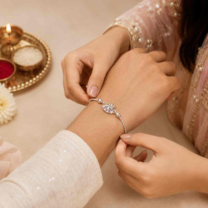 Silver Trishul Rakhi for Raksha Bandhan