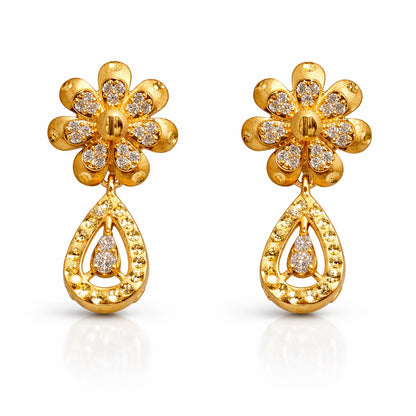 Gold plated earrings - jauhré