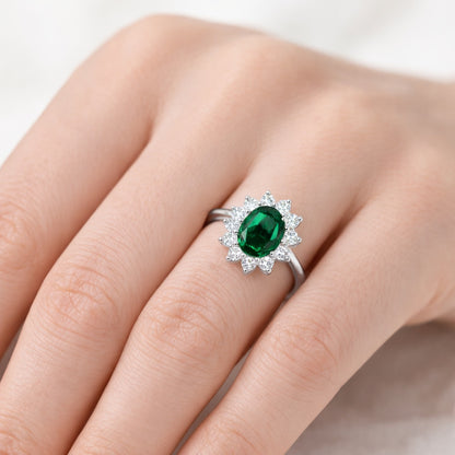 Silver ring for valentine's day