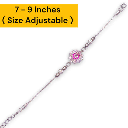Silver Rakhi for Brother by Jauhari Jewellers