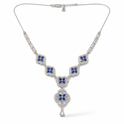 Silver necklace set for women