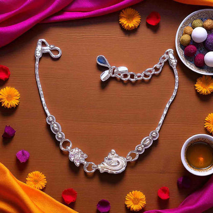 Silver rakhi for sister