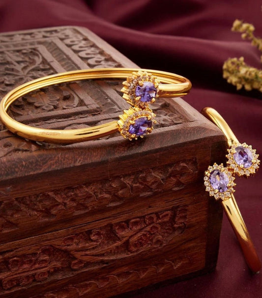 Gold plated kada for girls