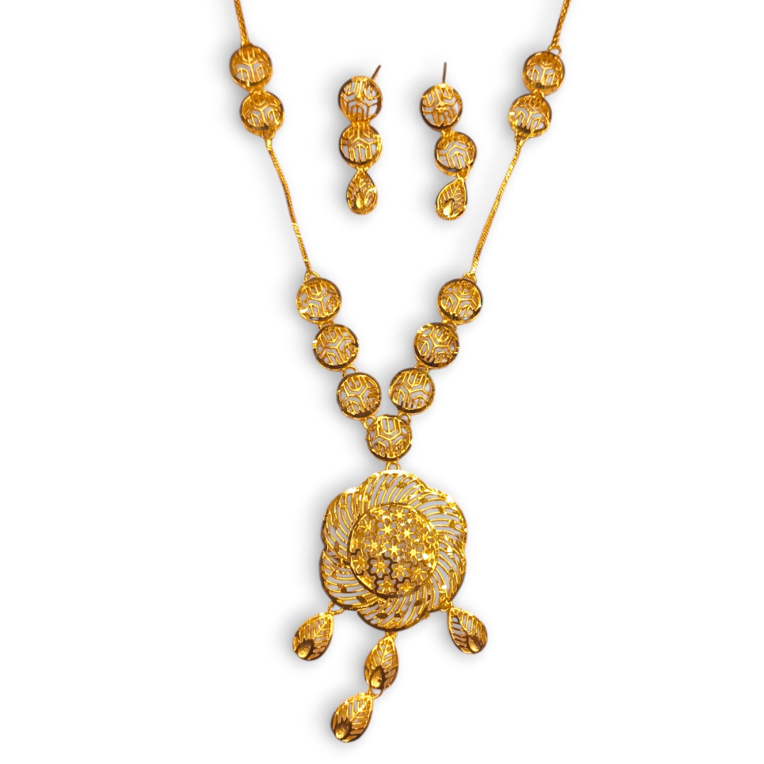 Gold plated Turkish necklace set